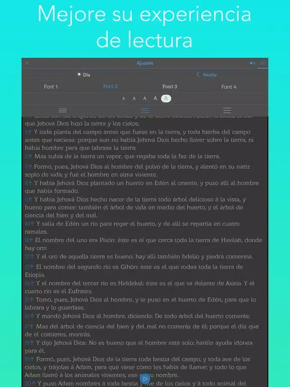 la Biblia, Spanish bible iPad 应用截图