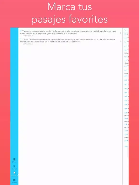 la Biblia, Spanish bible iPad 应用截图