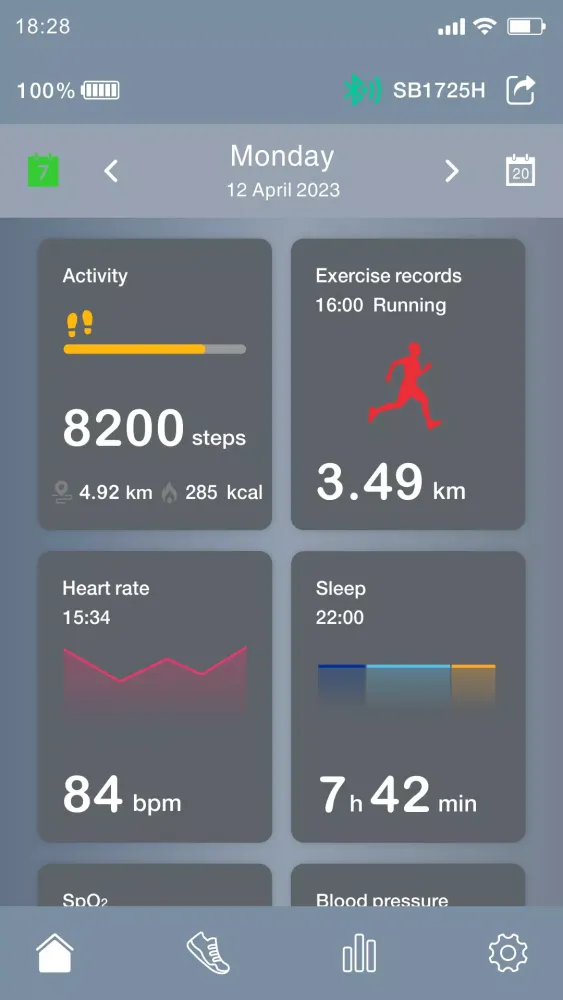 Tangkapan skrin ABYX FIT RUN