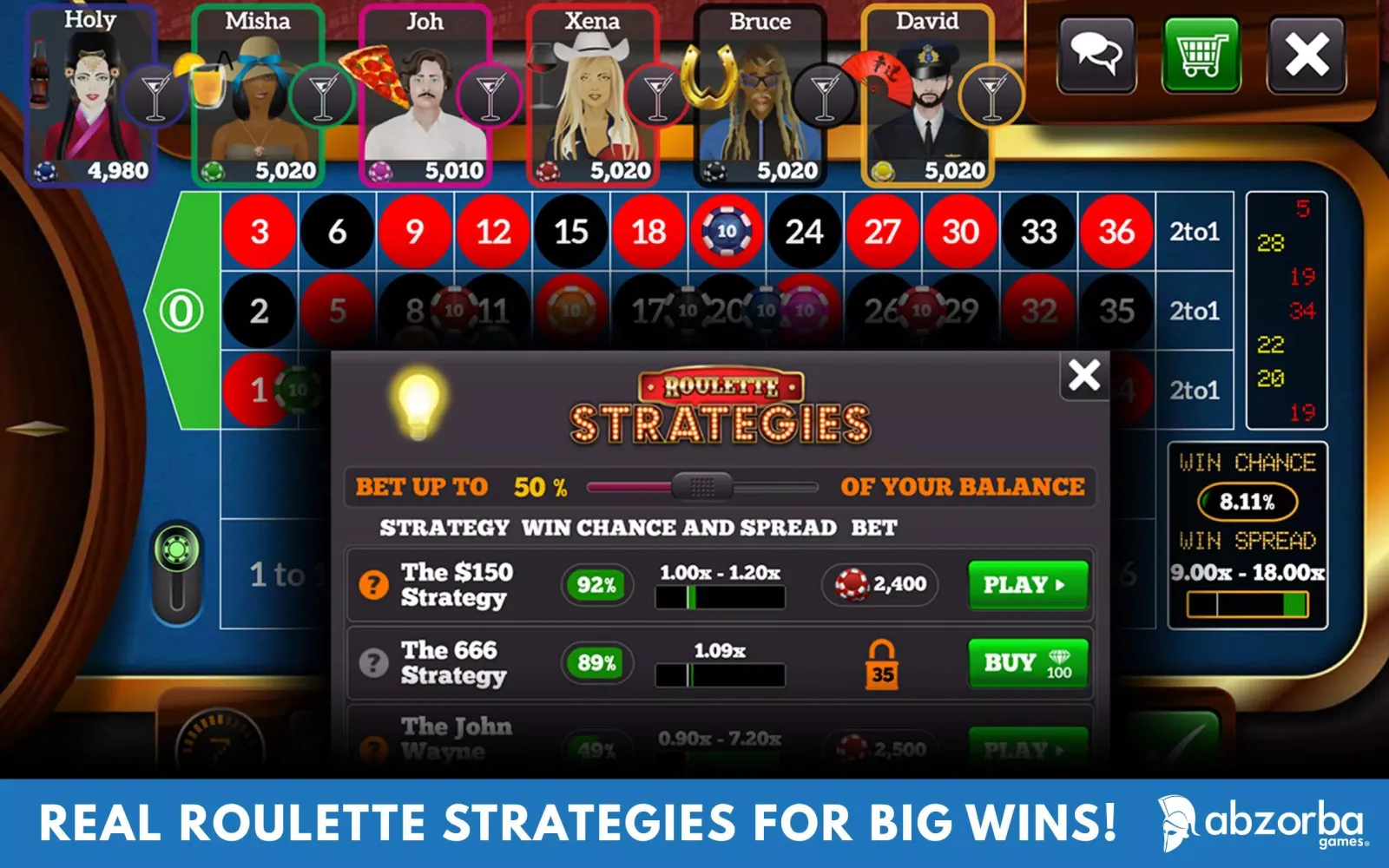 Ảnh chụp màn hình của Roulette Live Casino Tables
