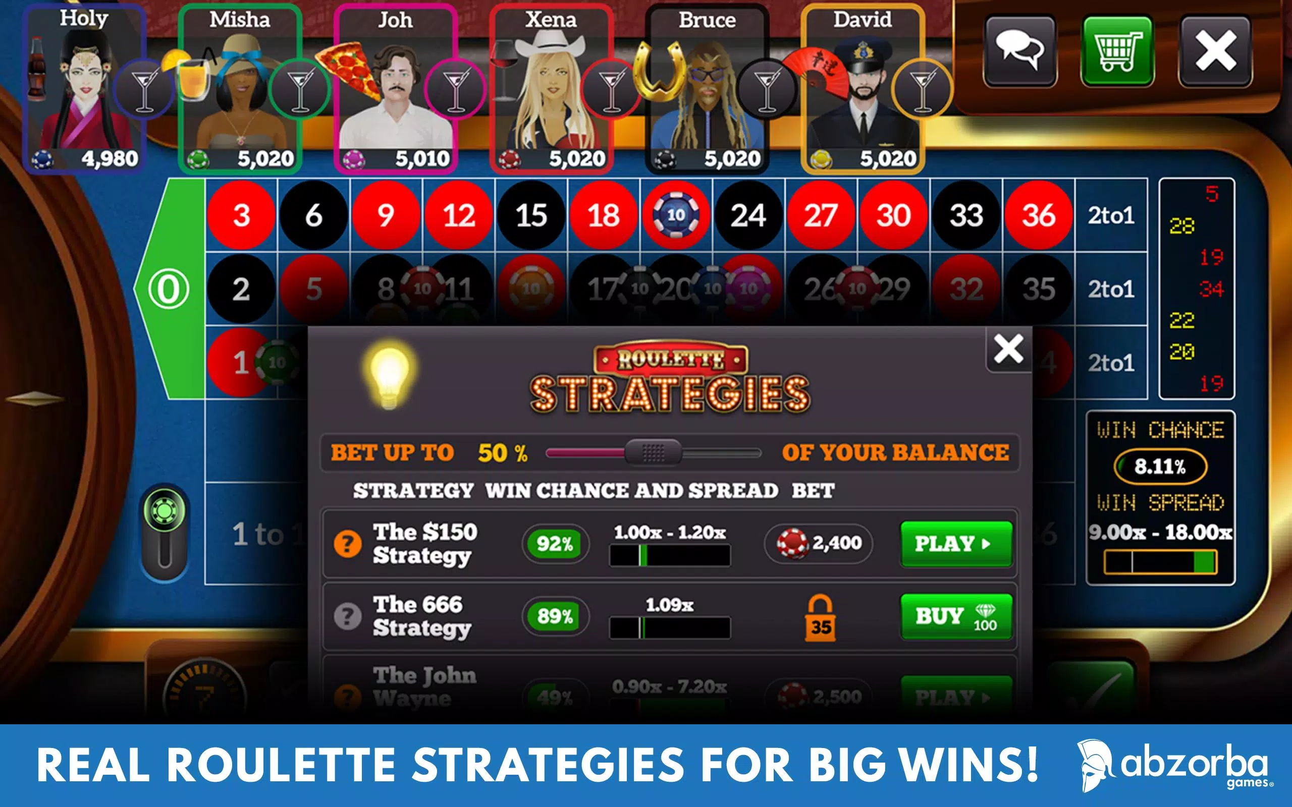 Roulette Live Casino Tables Screenshots