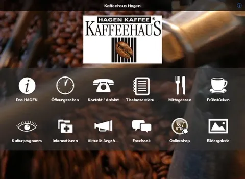 HAGEN Kaffee Kaffeehaus iPad  スクリーンショット