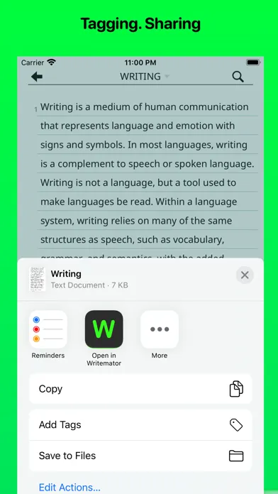 Writemator - Plain Text Editor स्क्रीनशॉट