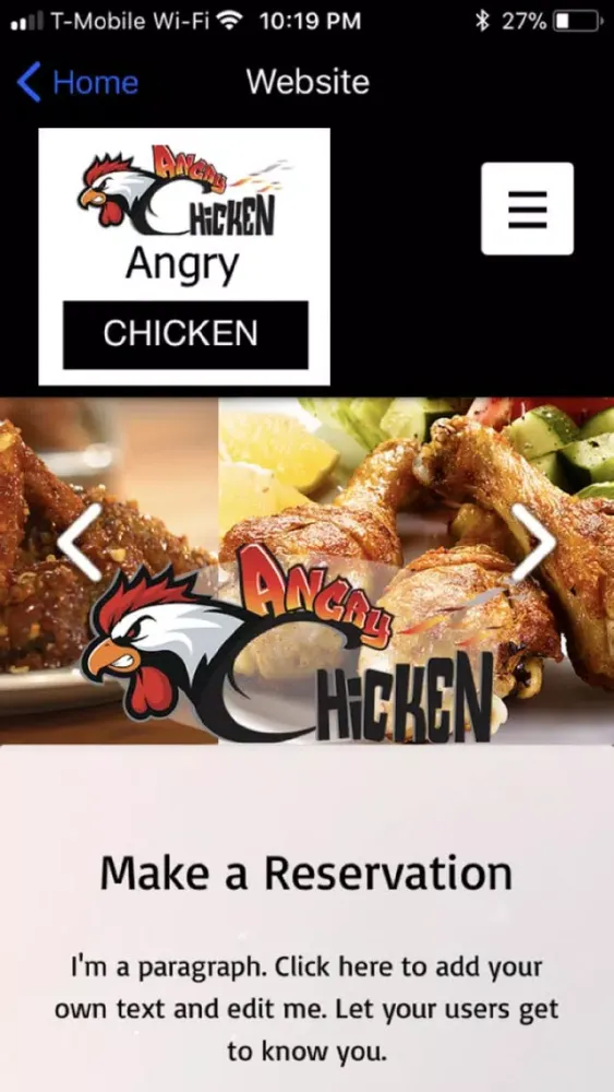 Ảnh chụp màn hình của Angry Chicken App