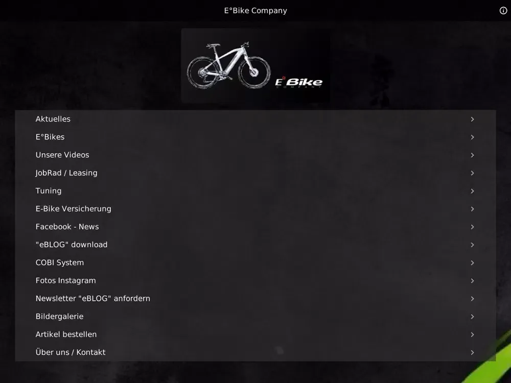 E°Bike Company Mainz iPad  Screenshots