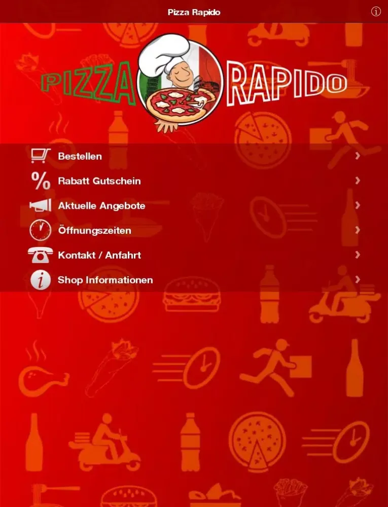 Pizza Rapido iPad 应用截图