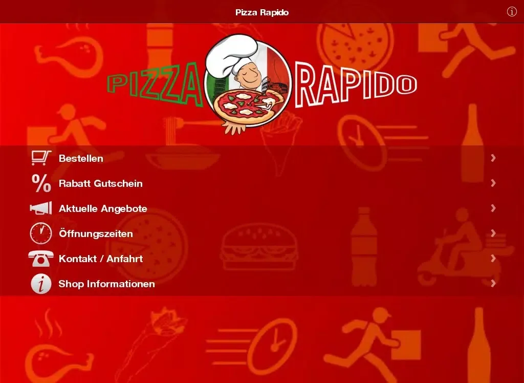 Pizza Rapido iPad 应用截图