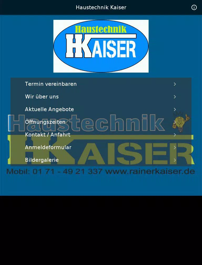 Tangkapan skrin Haustechnik Kaiser iPad 