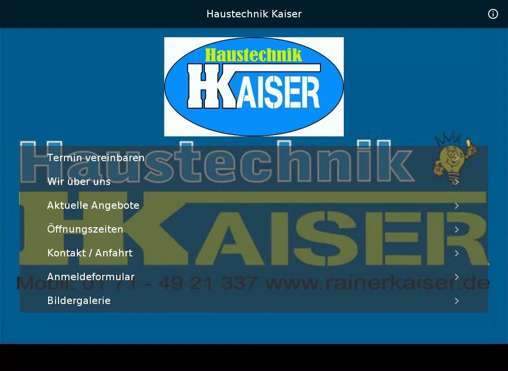 Tangkapan skrin Haustechnik Kaiser iPad 
