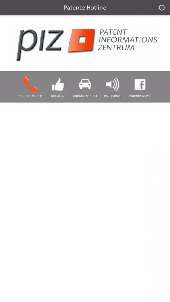 Capturas de tela do Patente Hotline