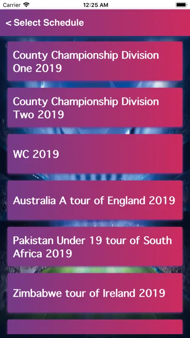 Captures d'écran de Live Cricket Match Score info