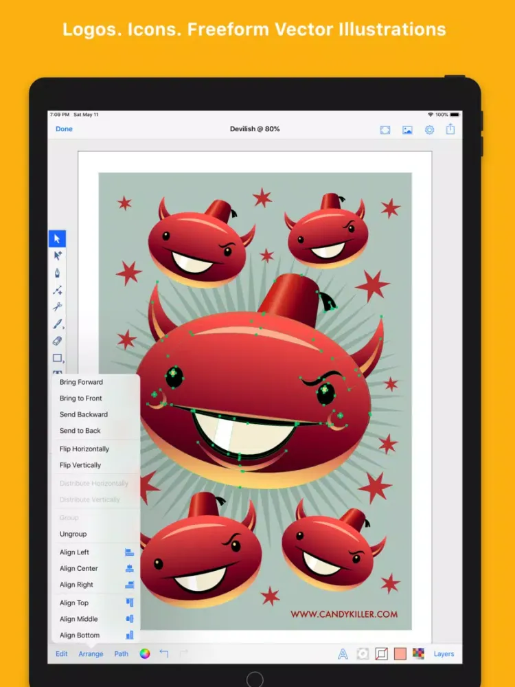 Inkmator - Vector Art Drawing iPad 应用截图