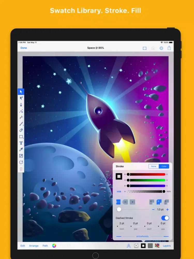 Inkmator - Vector Art Drawing iPad 应用截图