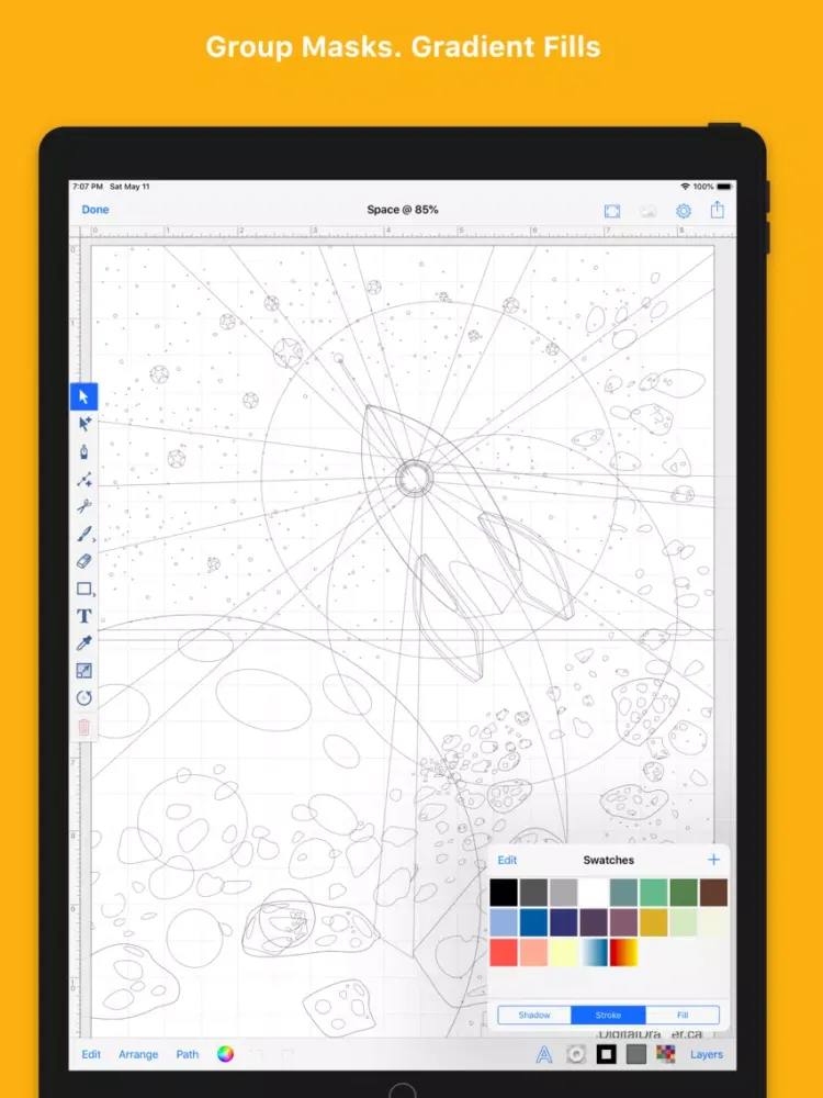 Inkmator - Vector Art Drawing iPad 应用截图