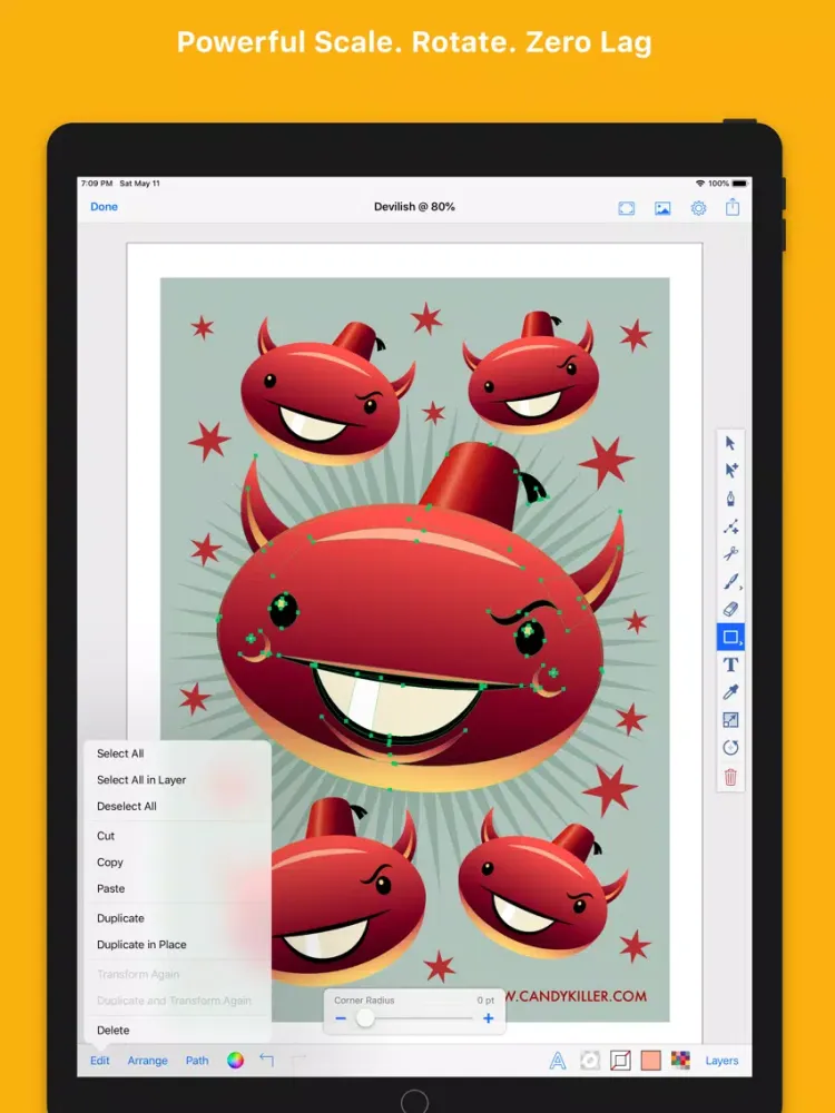 Inkmator - Vector Art Drawing iPad 应用截图