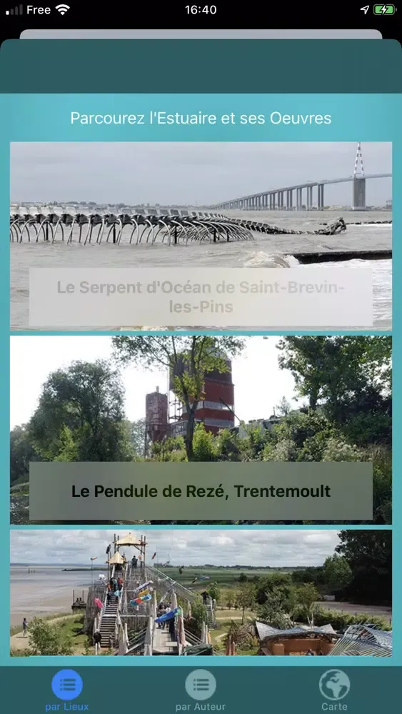 Capturas de tela do Estuaire