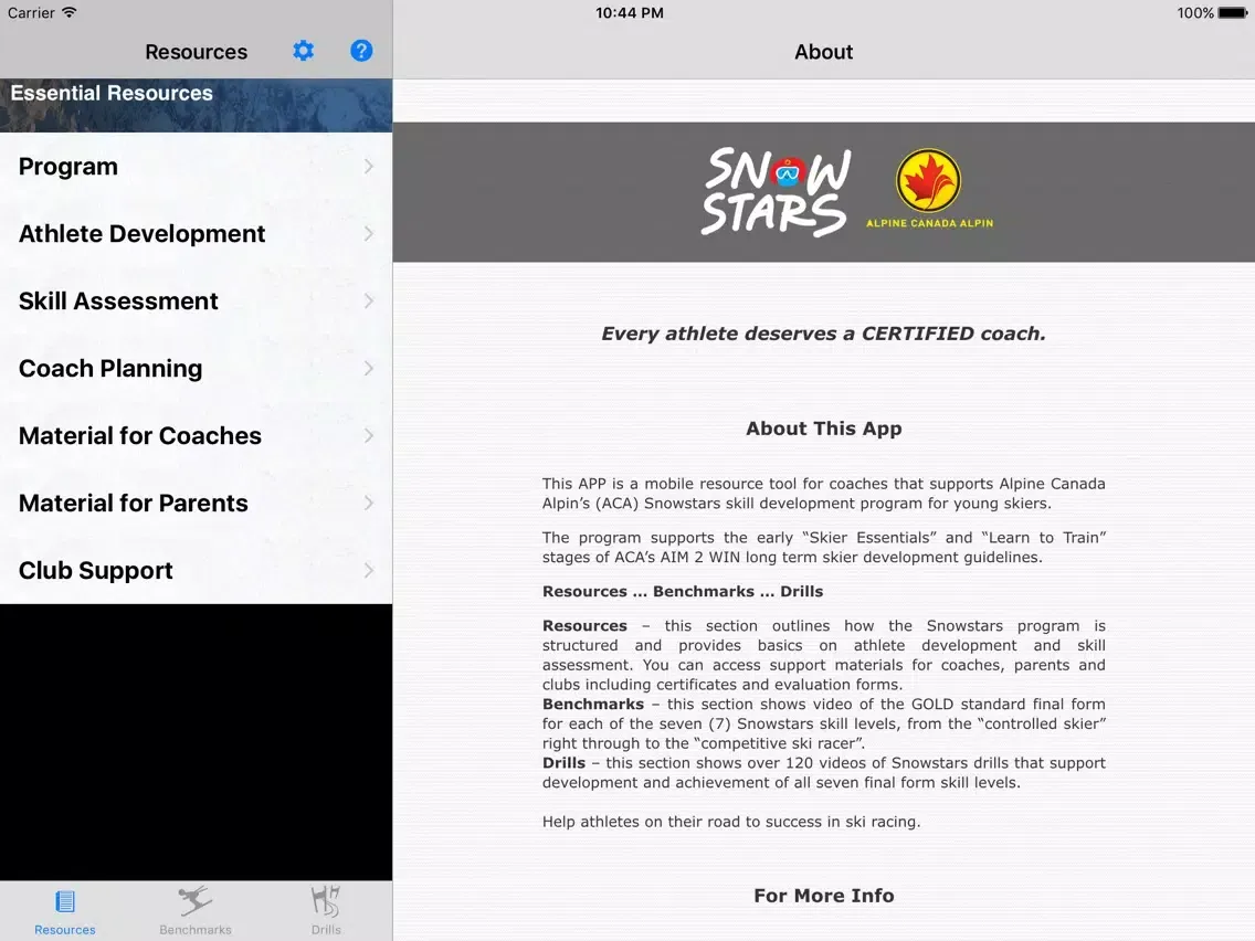 ภาพหน้าจอของ Snow Stars iPad 