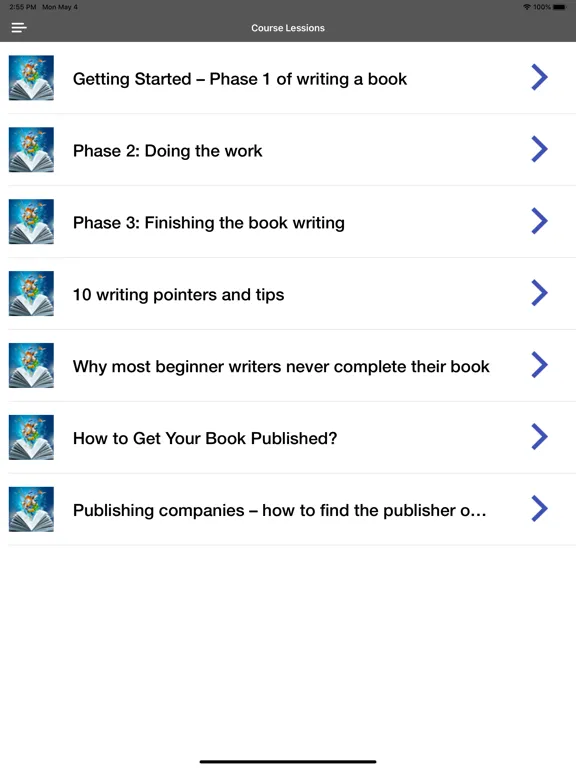 Write a Book: New Writer Guide iPad 应用截图