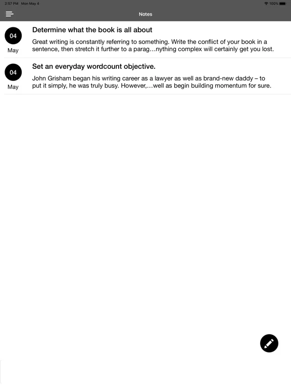 Write a Book: New Writer Guide iPad 应用截图