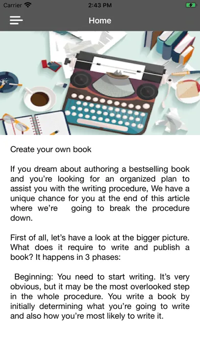 Write a Book: New Writer Guide应用截图