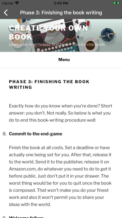 Write a Book: New Writer Guide应用截图