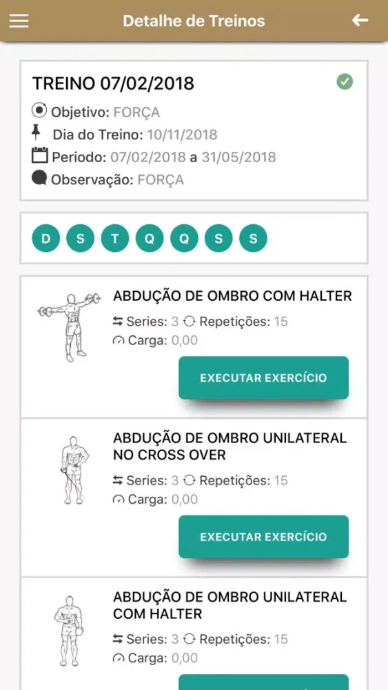 Capturas de tela do SM FITNESS