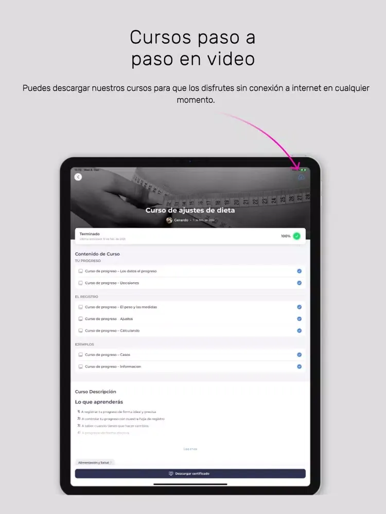 Screenshot di Academia Imparable iPad 