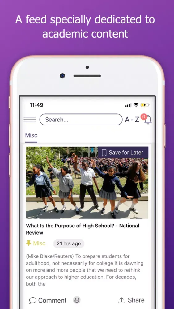 Capturas de pantalla de The Academic App