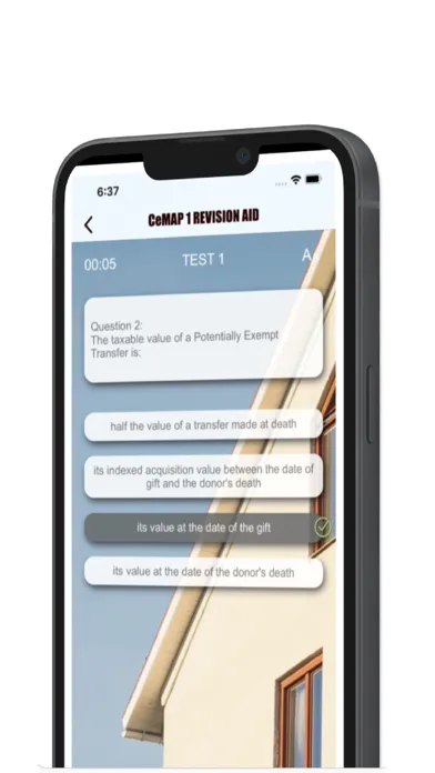 Tangkapan layar CeMAP1 Revision Aid