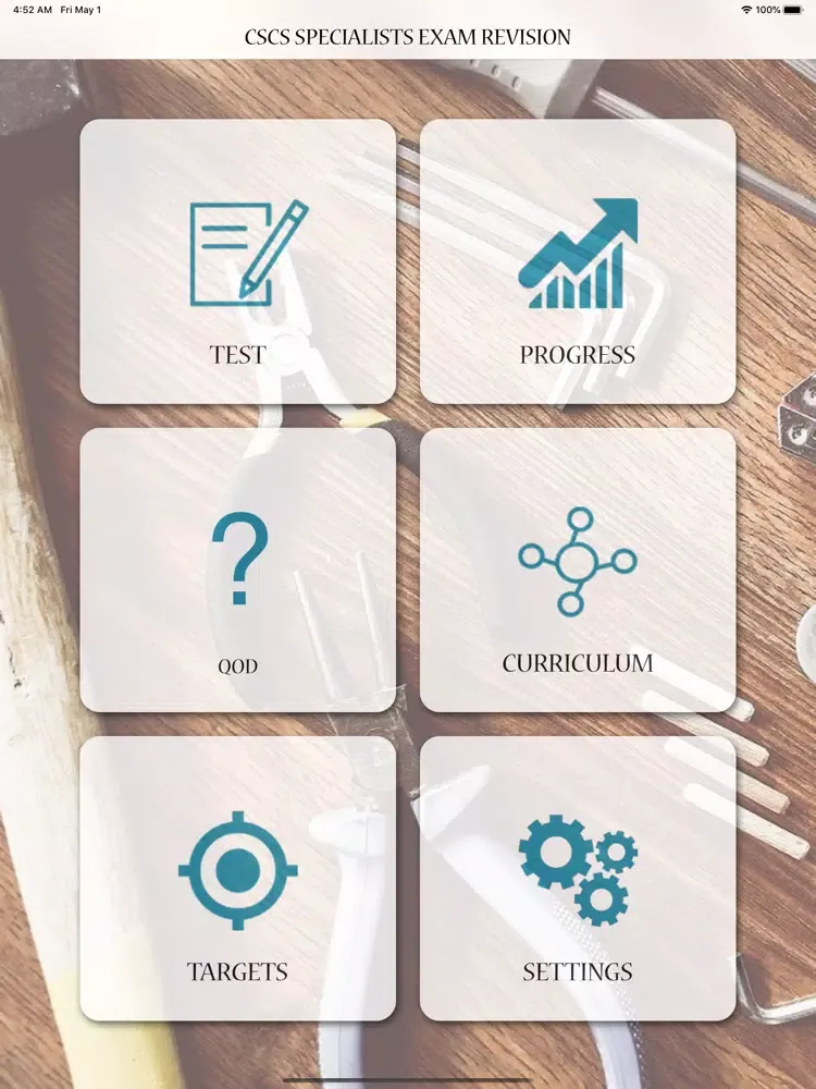 Ảnh chụp màn hình của CSCS Specialists Exam Revision iPad 