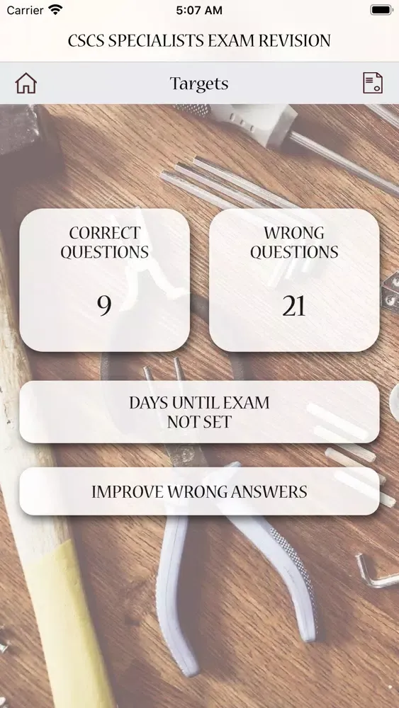 Ảnh chụp màn hình của CSCS Specialists Exam Revision
