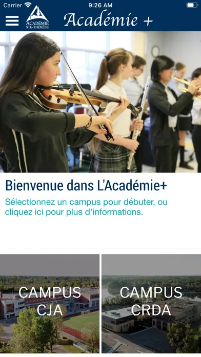 Captures d'écran de Académie +