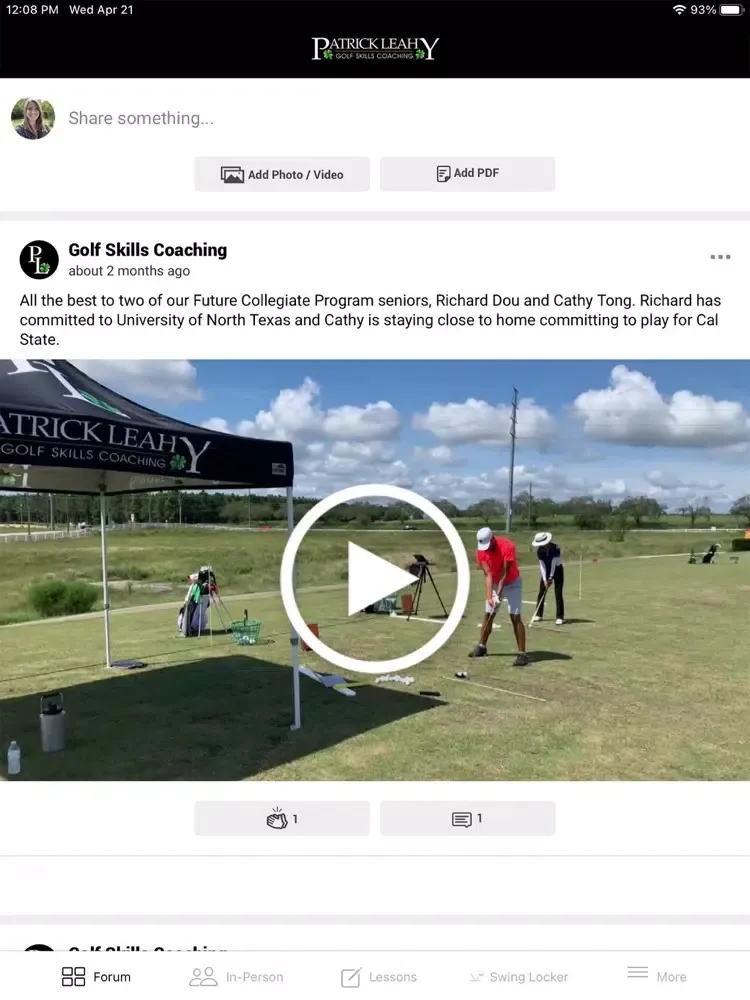 Golf Skills Coaching iPad  Screenshots