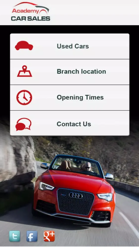 Academy Car Sales Screenshots
