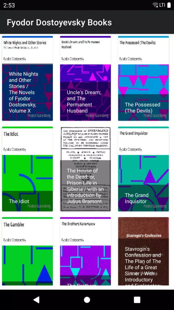 Fyodor Dostoyevsky Books Screenshots