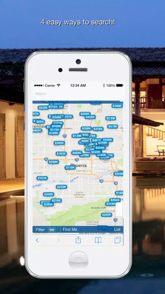 Tangkapan layar Home Search 1