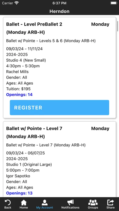 Academy of Russian Ballet سکرین شاٹس