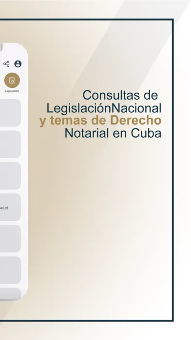 Capturas de tela do iUris Cuba