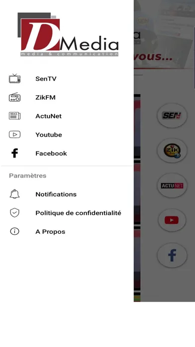 Ảnh chụp màn hình của DMedia Officiel