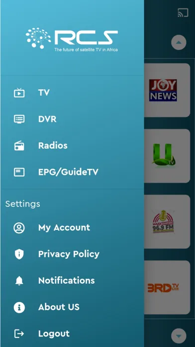 Скриншоты RCS TV