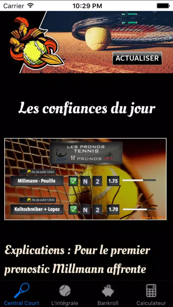 Screenshot di Onze Tennis