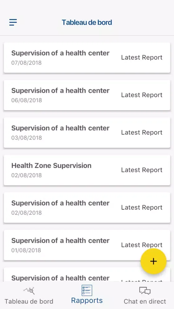 Gestion PEV RDC Screenshots