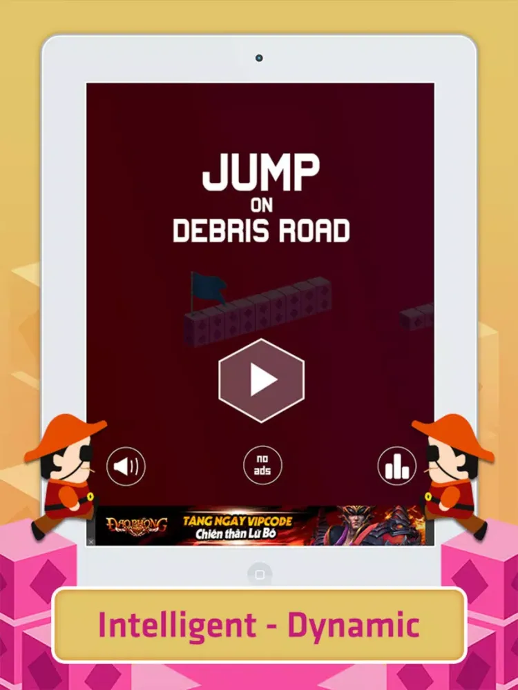 Jump on Debris Road iPad  Screenshots
