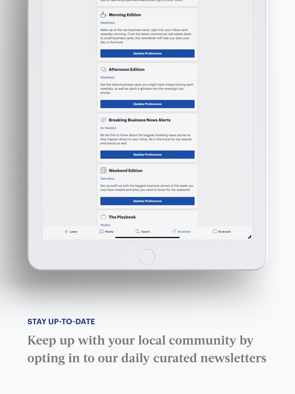 Скриншоты Boston Business Journal iPad 