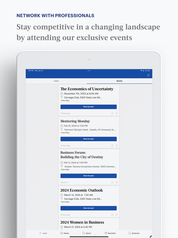 Скриншоты Boston Business Journal iPad 