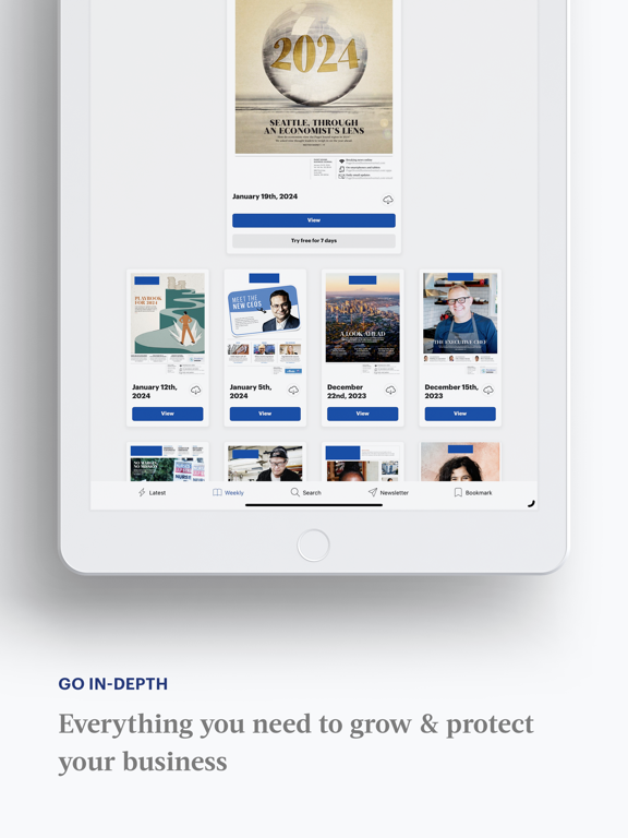 Скриншоты Boston Business Journal iPad 