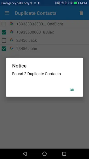 Duplicate Contacts應用截圖