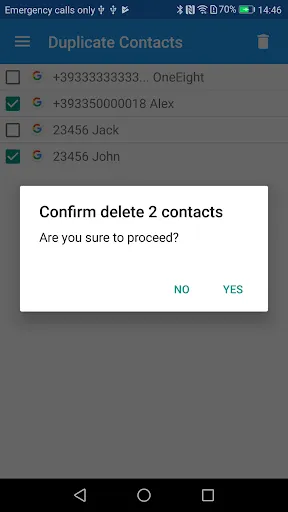 Duplicate Contacts應用截圖