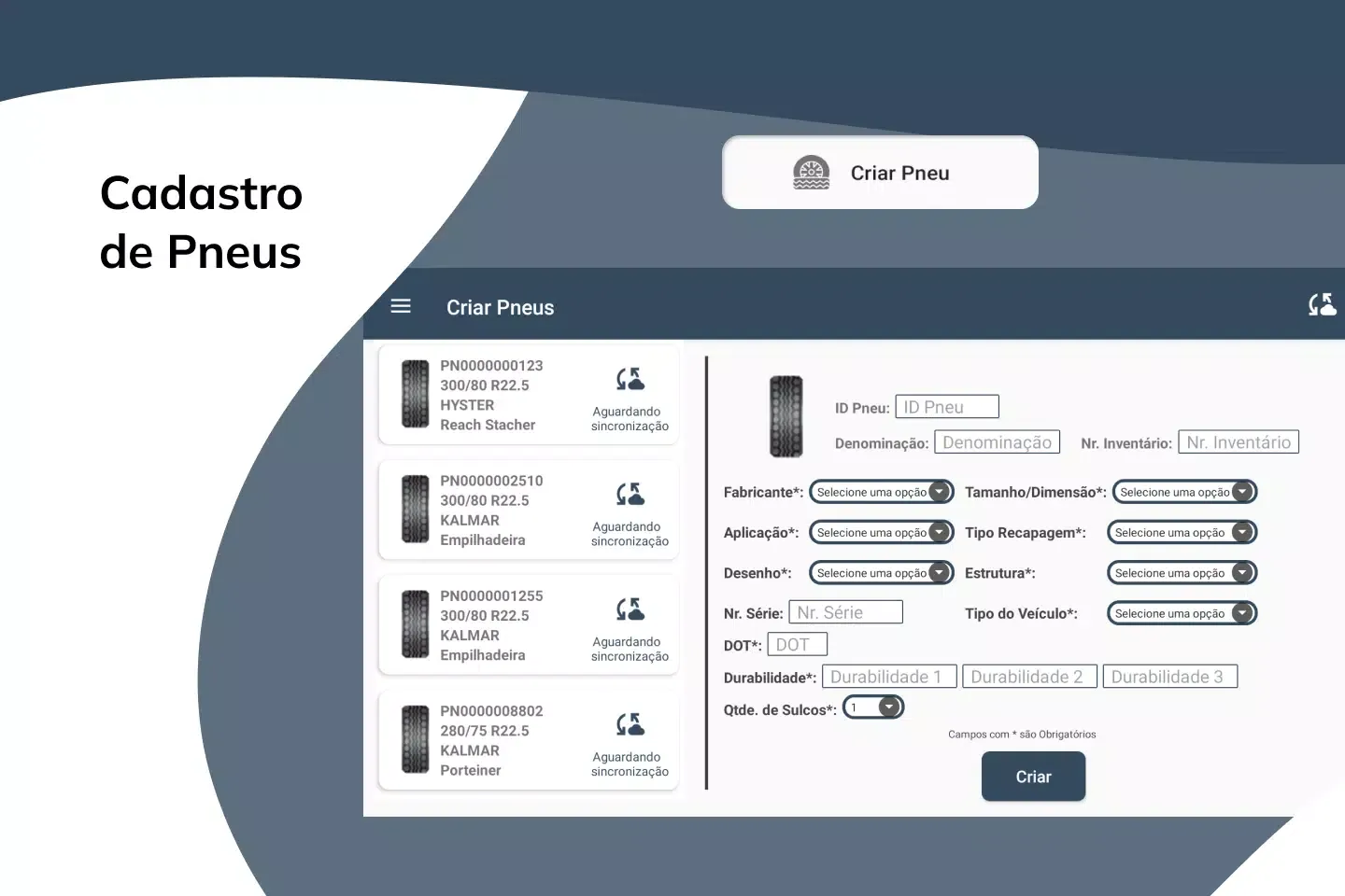 Acção Gestão de Pneus Screenshots