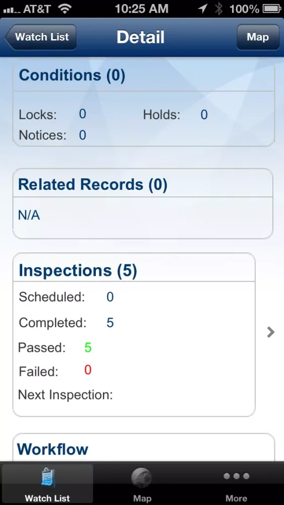 Screenshot di Accela Analytics